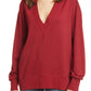 Women's Rag & Bone Flora Sweatshirt, Size Small - Red