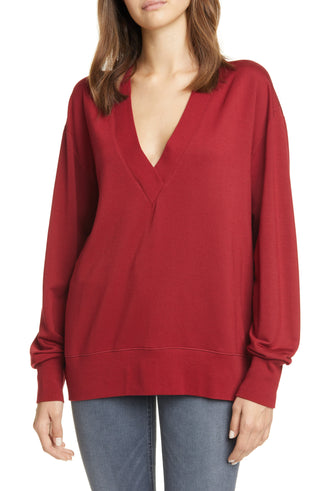 Women's Rag & Bone Flora Sweatshirt, Size Small - Red