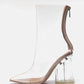 Cape Robbin - Women's Crystal Glaze Block Heel Bootie