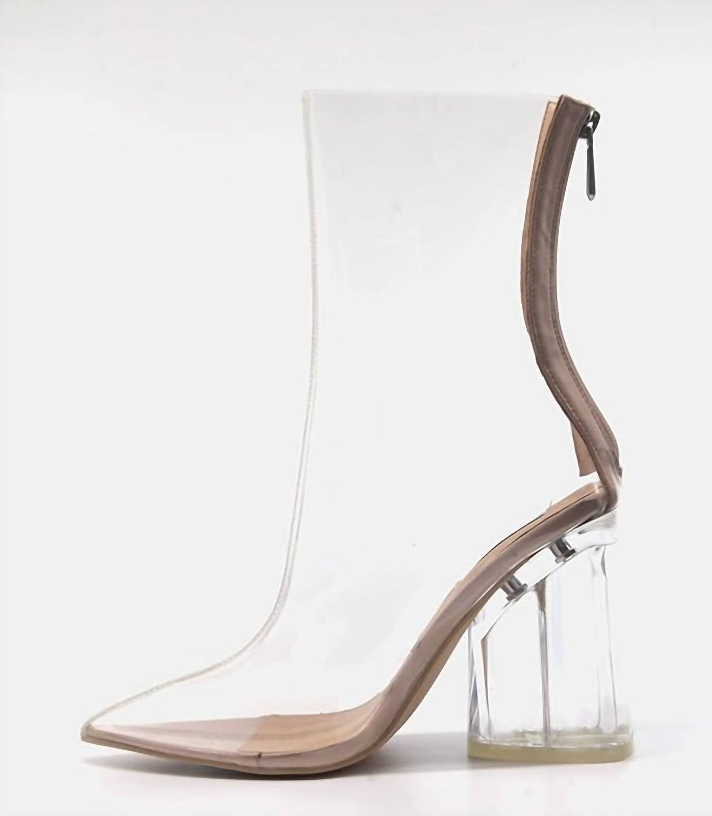 Cape Robbin - Women's Crystal Glaze Block Heel Bootie