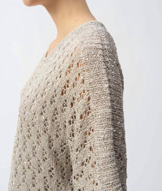 Joseph Ribkoff - Sequined Dolman Sleeves Top