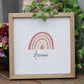 Paris Loft - Dream Rainbow Decorative Wood Framed Wall Art Plaque