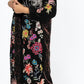 Johnny Was - Tiarei Velvet Bishop Sleeve Kimono Coat