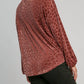 Umgee - Burnout Animal Velvet Top