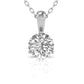Diana M Jewels - 3.00 Cts Lab Diamond Solitaire Pendant