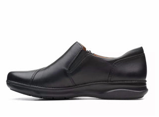 Clarks - Appley Zip Leather Shoes