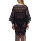 Profile By Gottex - Open Front V-Neck Crochet Dress Cover Up
