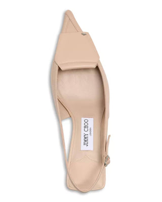 Jimmy Choo - Women's Fold Leather Slingback Sandals