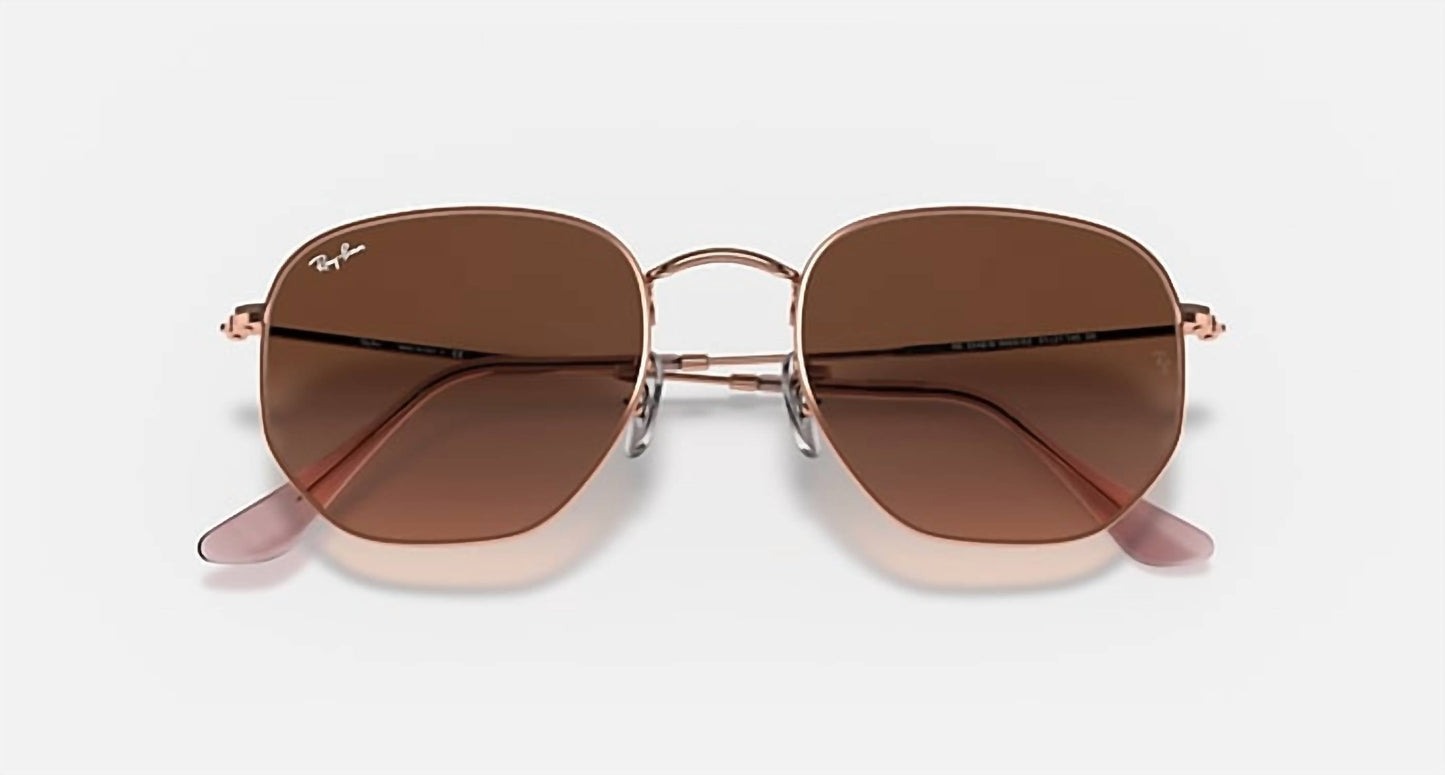 Ray Ban - Hexagonal Flat Lens Medium Non Polarized Sunglasses Rb3548n 9069a5