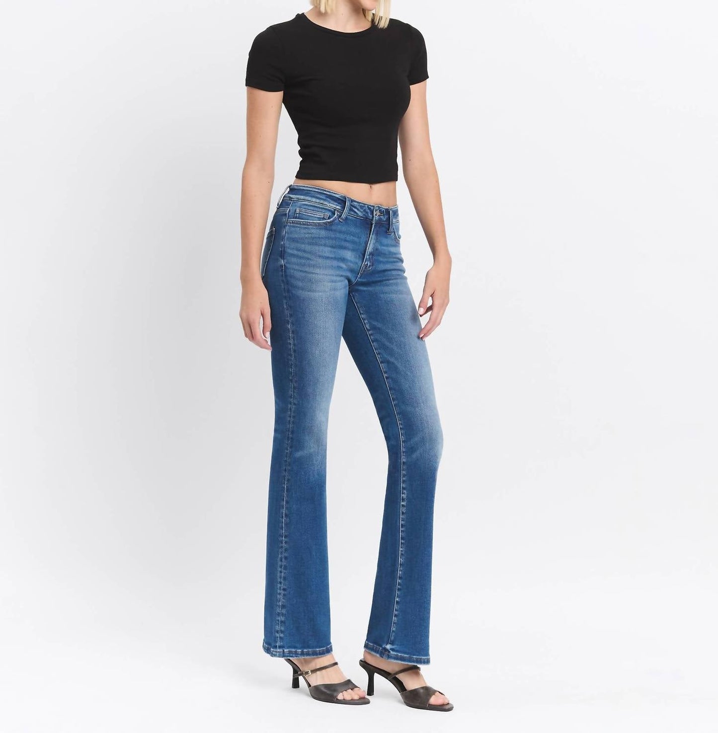 Vervet By Flying Monkey - Low Rise Boot Cut Jeans