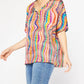 Entro - Kaleidoscope V-neck Top