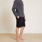 Barefoot Dreams - Malibu Collection Pigment Waffle Long Sleeve Henley Tee