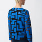 Joseph Ribkoff - Abstract Mesh & Leatherette Fitted Jacket