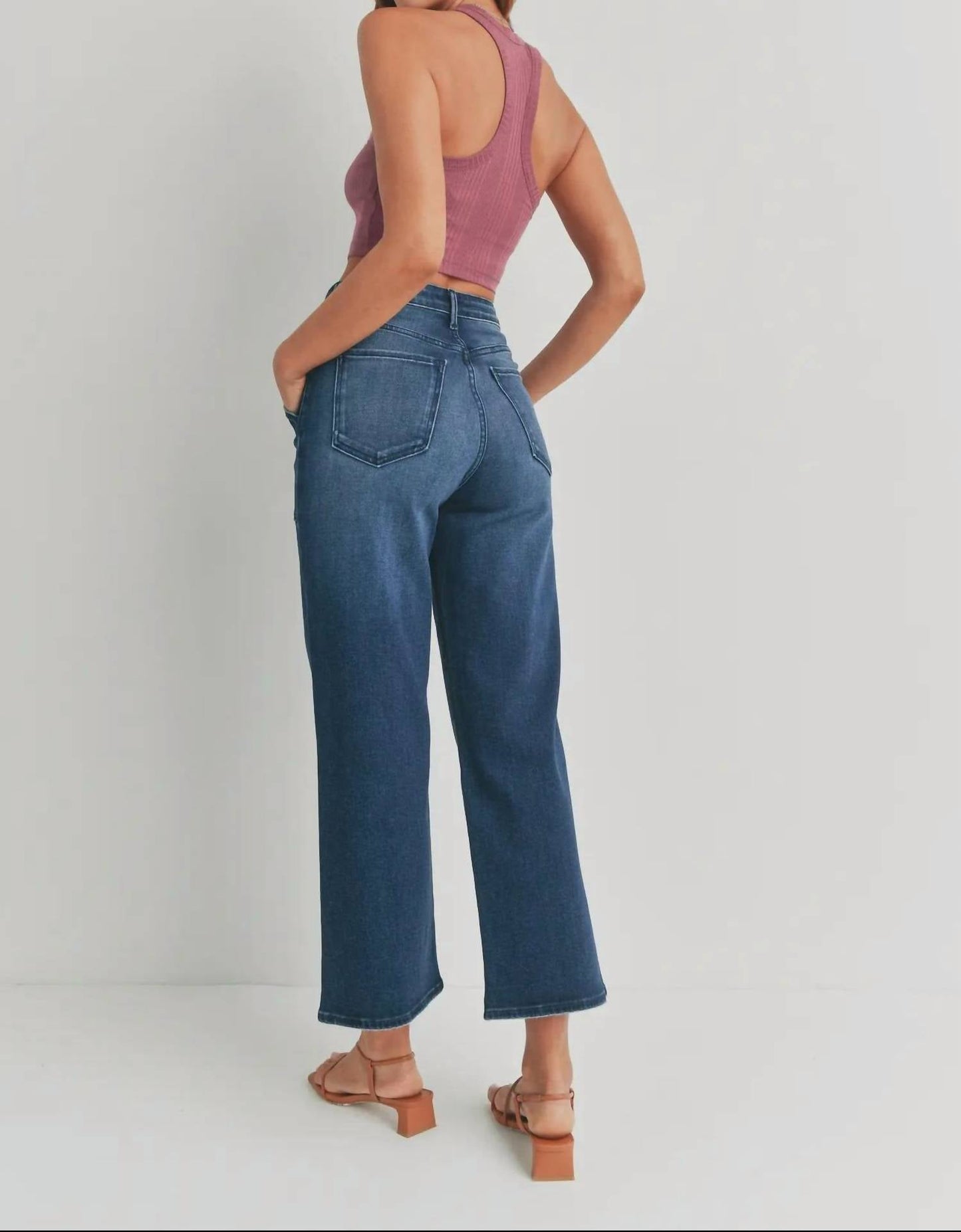 Just Black Denim - Cargo Pocket Wide Leg Jeans