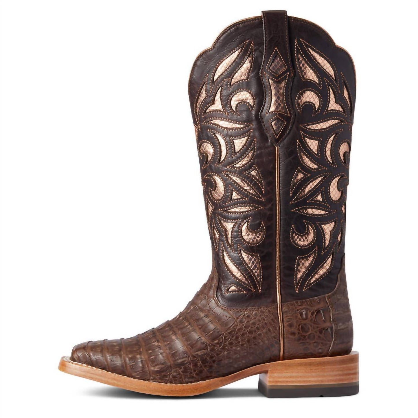Ariat - Women's Carmencita Caiman Belly Square Toe Boots With Tekstep Comfort