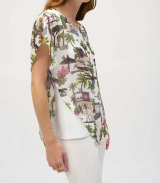 Joseph Ribkoff - Floral Print Casual Pullover