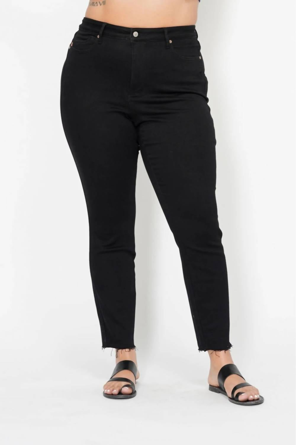Judy Blue - Women's High Waist Tummy Control Shield Pockets Skinny Jeans