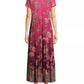 Johnny Was - Women's Tiered Cap Sleeve Knit Midi Dress