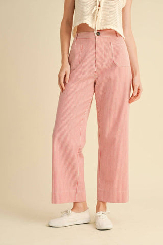 &Merci - Stripe Wide Leg Pants