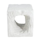 Lyra Outdoor Patio Karst Cave Inspired MGO Side Table White