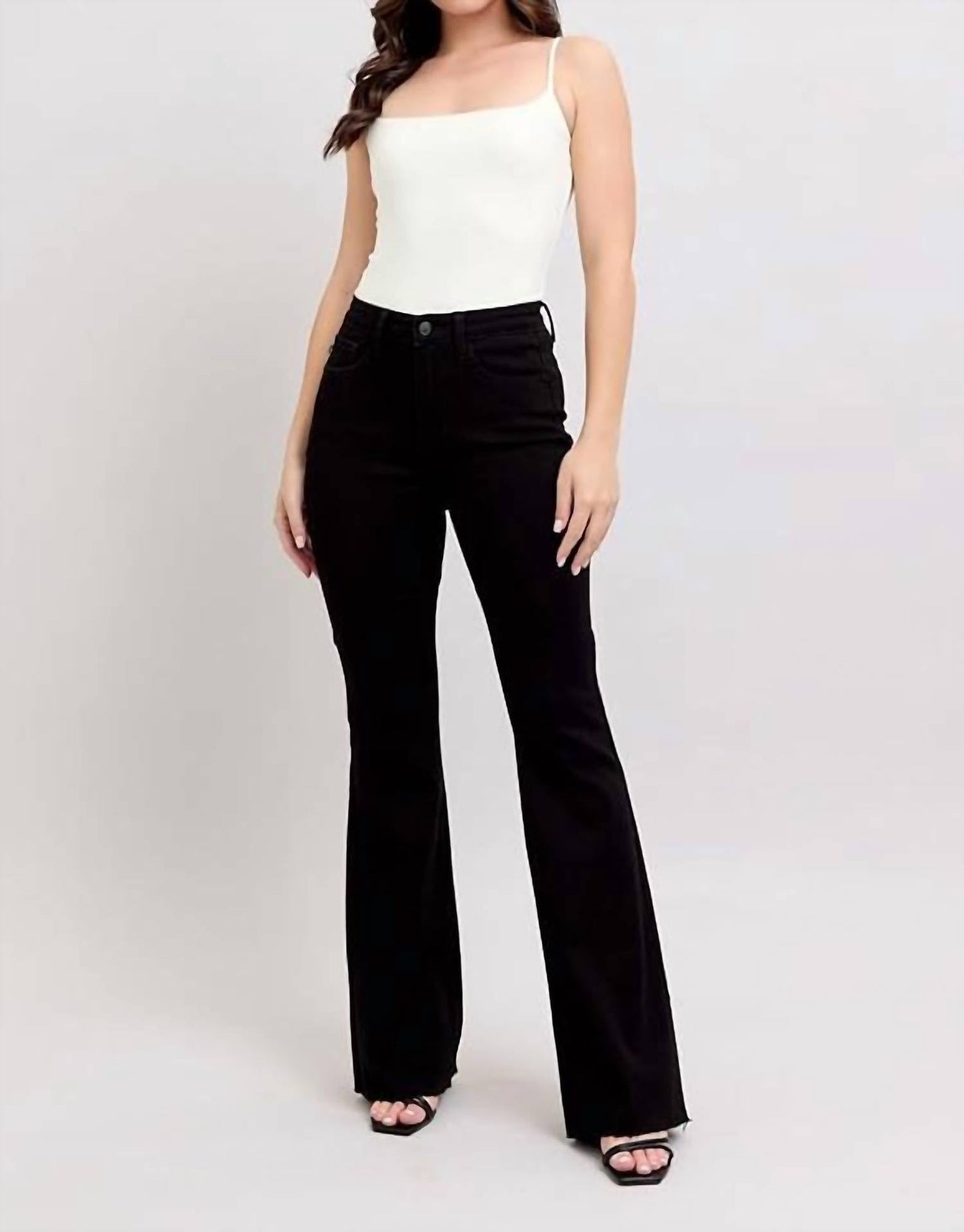 Judy Blue - High-waisted Star Seam Detail Flare Jeans