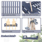 Twin Size Porch Swing Bed Seating Gray