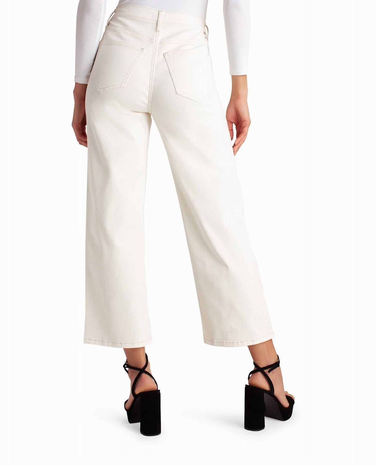 Nicole Miller - High Rise Wide Leg Ankle Jean