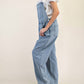 Easel - Multiple Pockets Relaxed Overalls