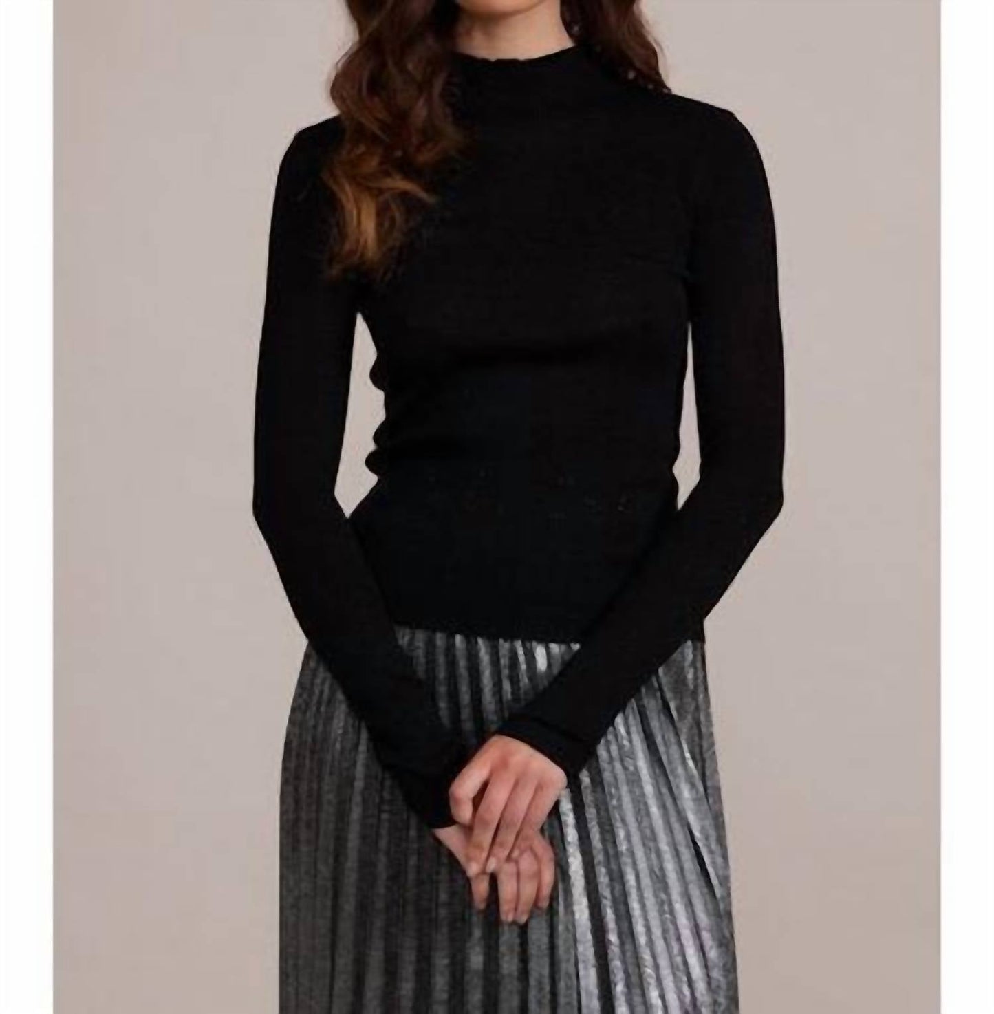 Lucy Paris - Susanna Mockneck Longsleeve Top