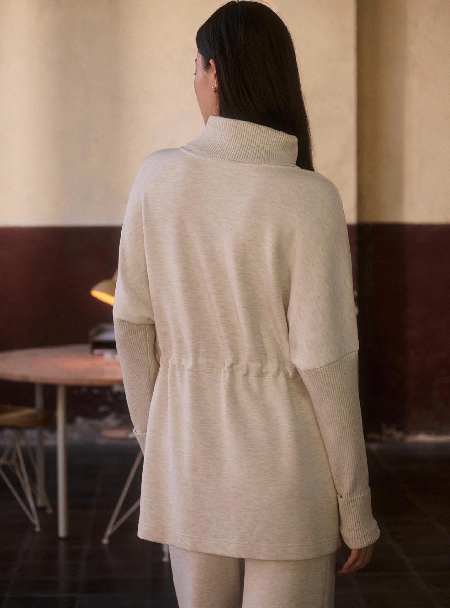 Varley - Marl Ethel Cinch Waist Sweatshirt