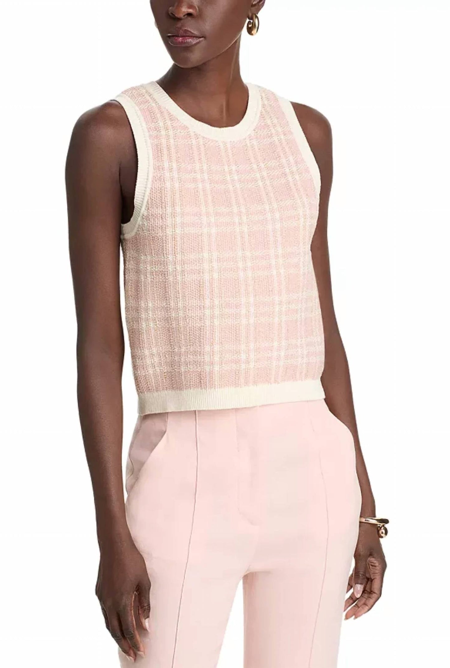Veronica Beard - Cropped Jerrel Knit Tank Top