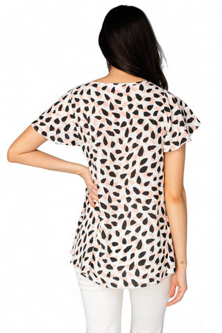 Buddylove - AVRIL FLUTTER SLEEVE V-NECK TOP