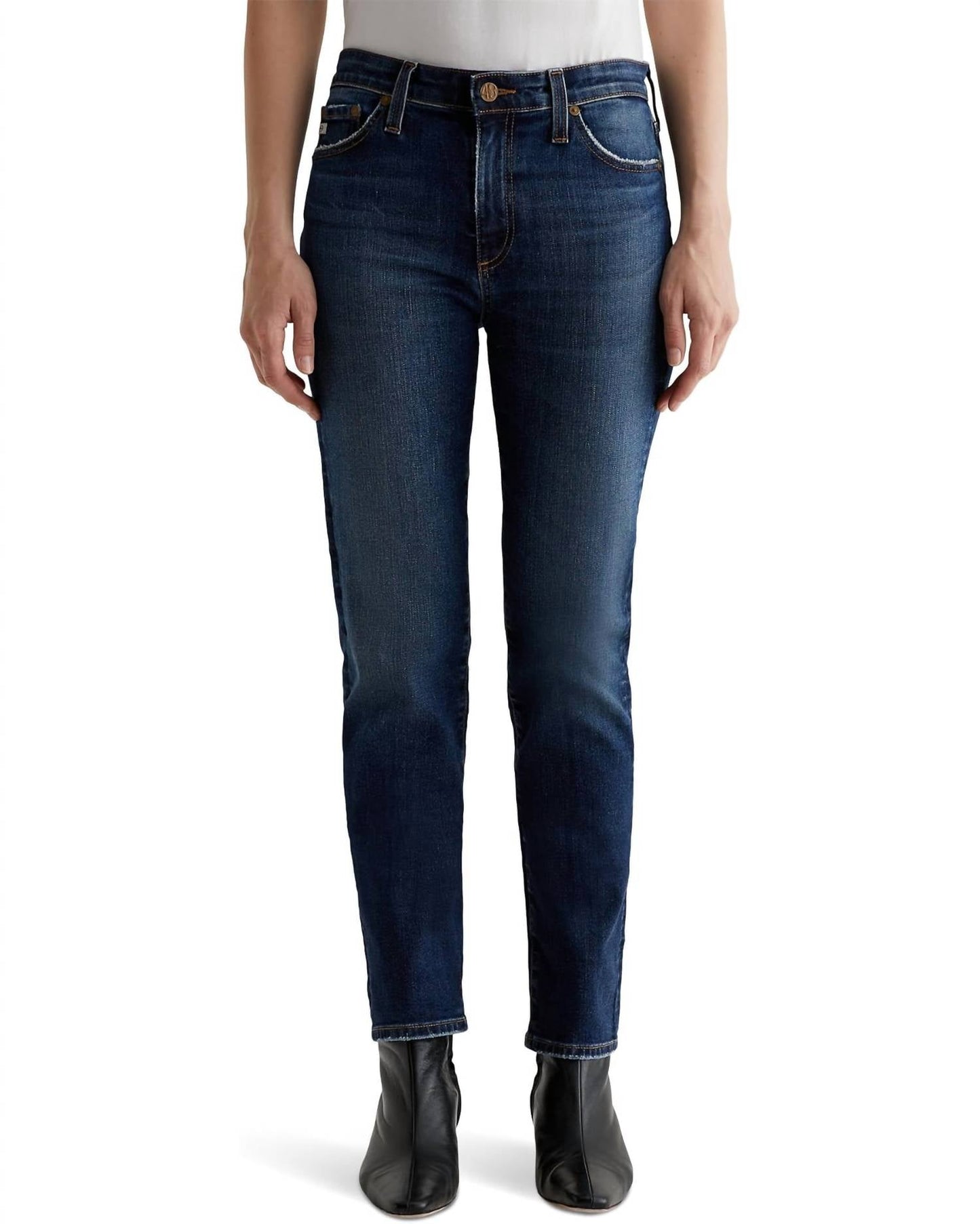 Ag Jeans - Mari Extended Mid Rise Slim Straight Jeans