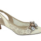 Pelle Moda - Women's Adenn Kitten Heel Sling-back Pump