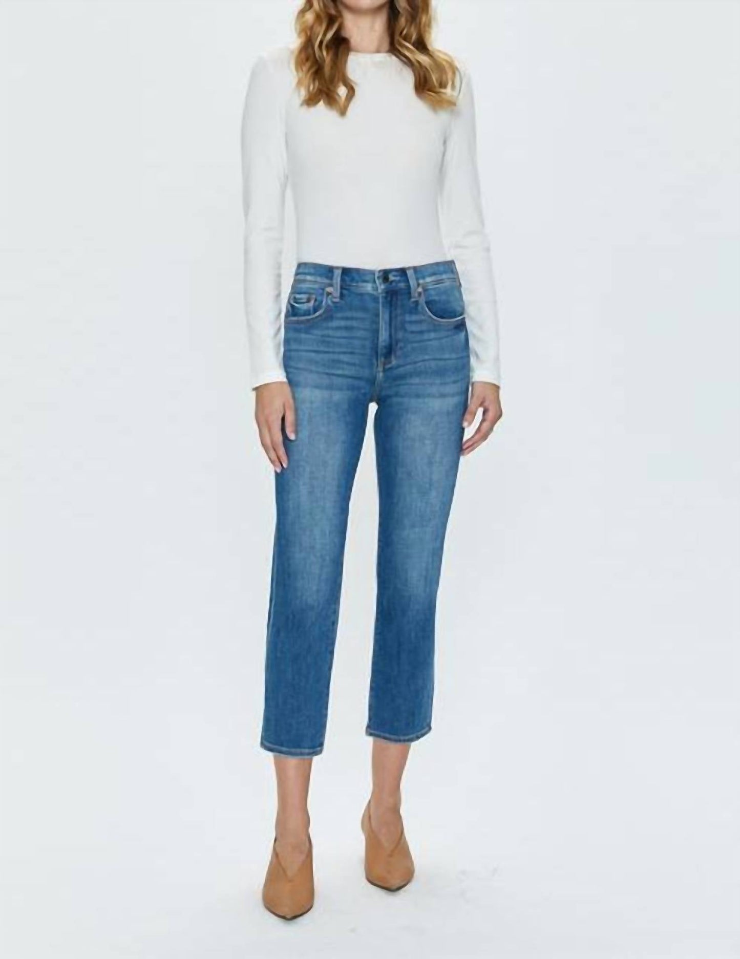 Pistola - Monroe High Rise Slim Fit Cigarette Jean
