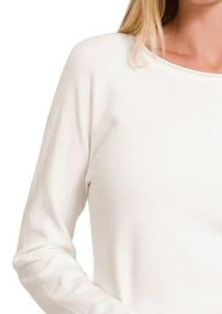 Zenana - Round Neck Basic Sweater