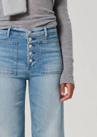 Citizens Of Humanity - Lyra Patch Pocket Wide Leg Jeans