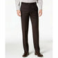 Calvin Klein Men's Slim Fit Check Dress Pants - Brown