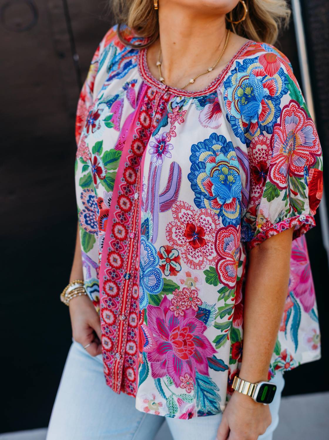 Johnny Was - Avah Button Down Shirt Kallie