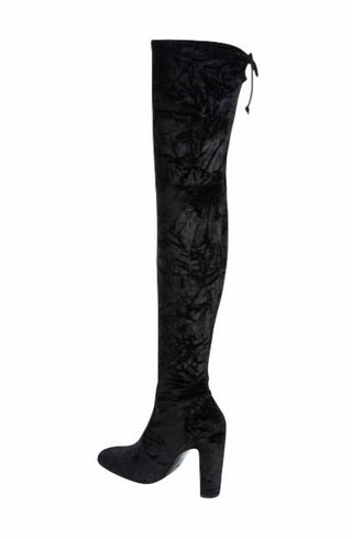 Stuart Weitzman - Women's Vidaland Stretch Crushed Velvet Boots