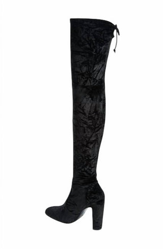 Stuart Weitzman - Womne's Vidaland Stretch Crushed Velvet Otk Boots