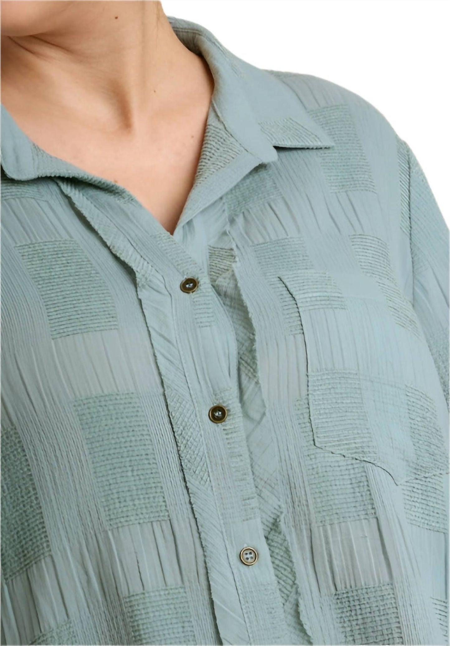 Umgee - Chenille Button Down Top