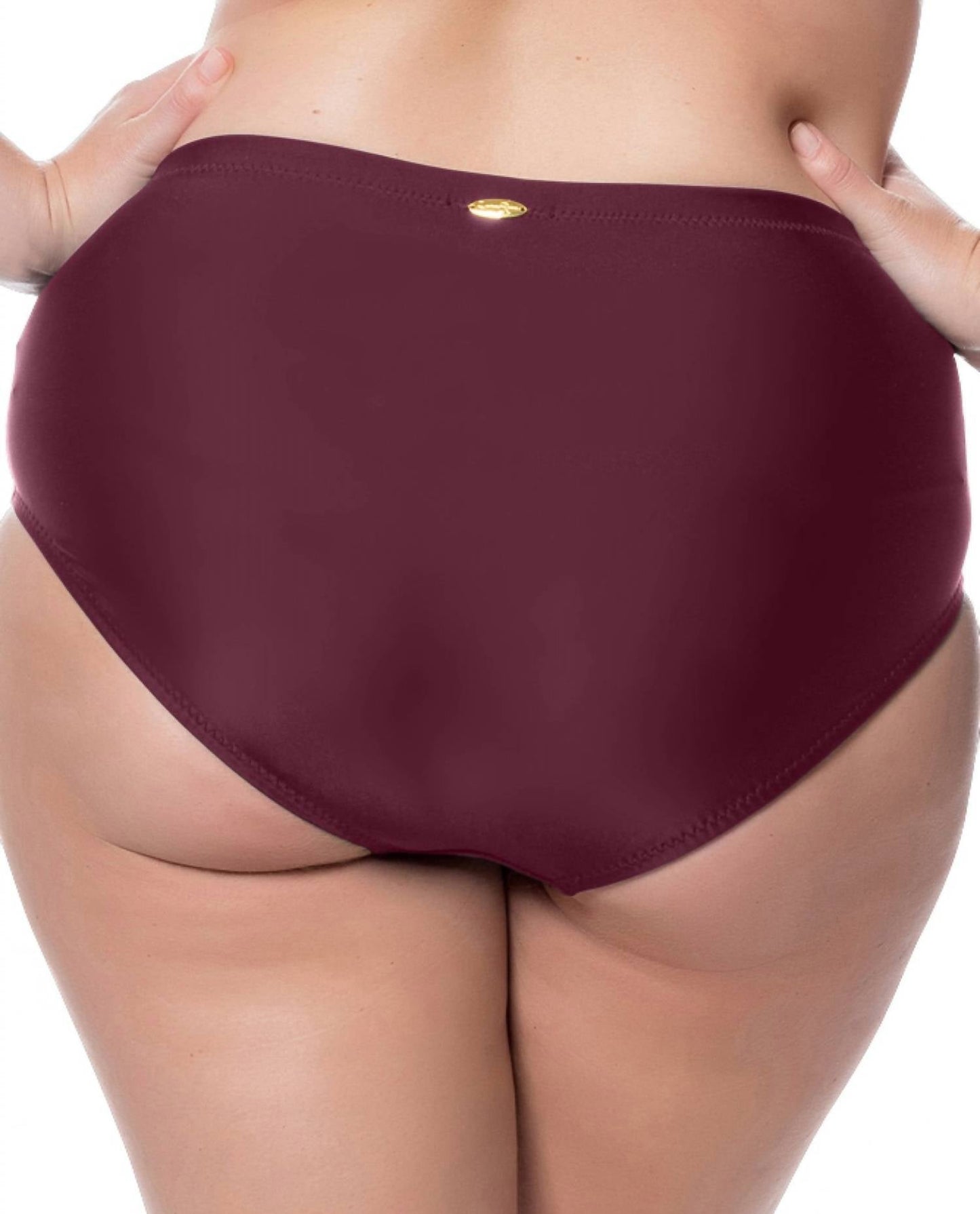 Jessica Simpson - Plus Size Shirred High Waisted Bikini Bottom