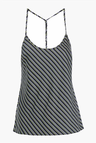 Alexander Wang - Striped Crinkled-Satin Camisole