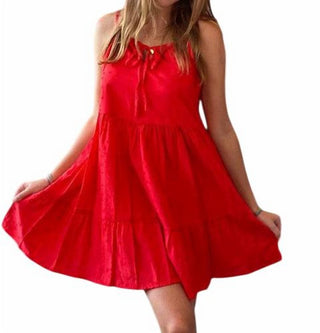 Self Contrast - Embroidered Dress