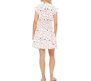 Oliphant - Smocked Waist Roll Sleeve Mini Dress