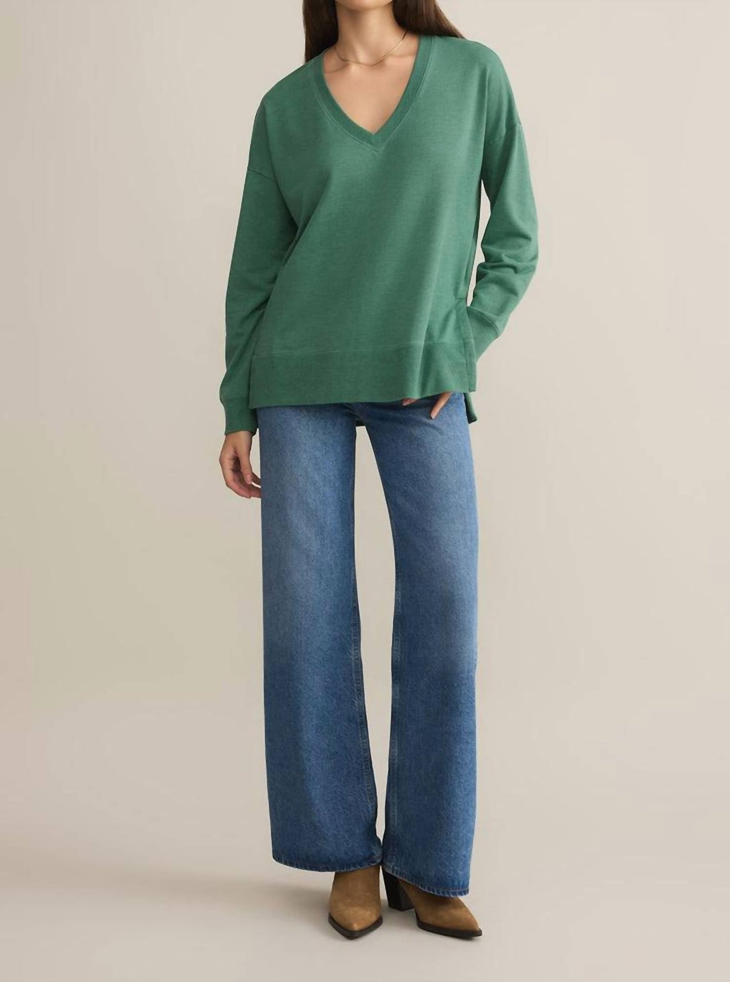 Z Supply - Modern V-neck Weekender Sweatshirt