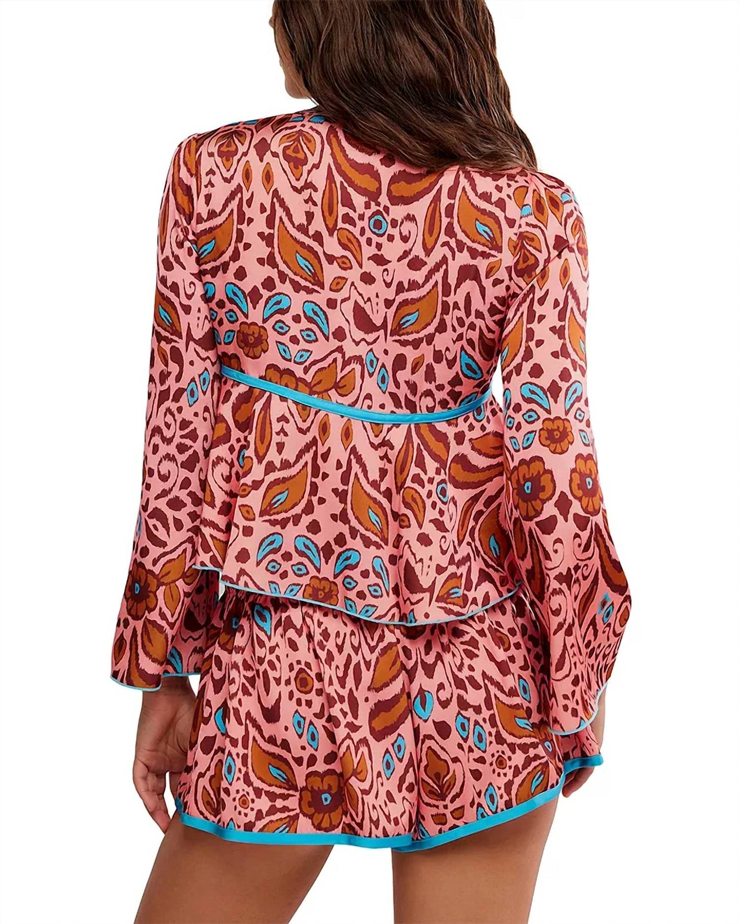 Free People - Bed To Brunch Top And Short Set