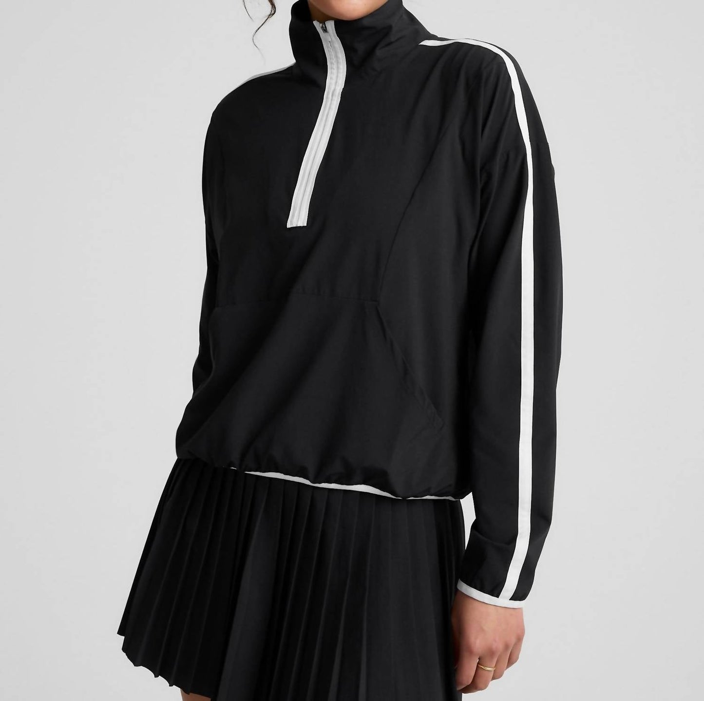 Beyond Yoga - Course Contrast Half Zip Pullover Jacket