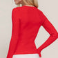 Active Basic - Ribbed Knit Long Sleeve Top